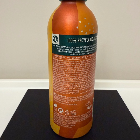 The Body Shop Boost Uplifting Hair & Body Wash Mandarin & Bergamot 6.7Oz New HTF - Picture 2 of 3